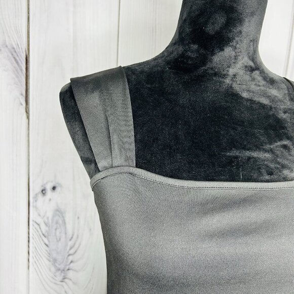 Shein A-Line Bodycon Black Mini Dress Size M Wide Straps - Picture 4 of 10